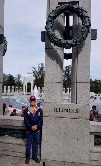 Lee at the World War II Memorial